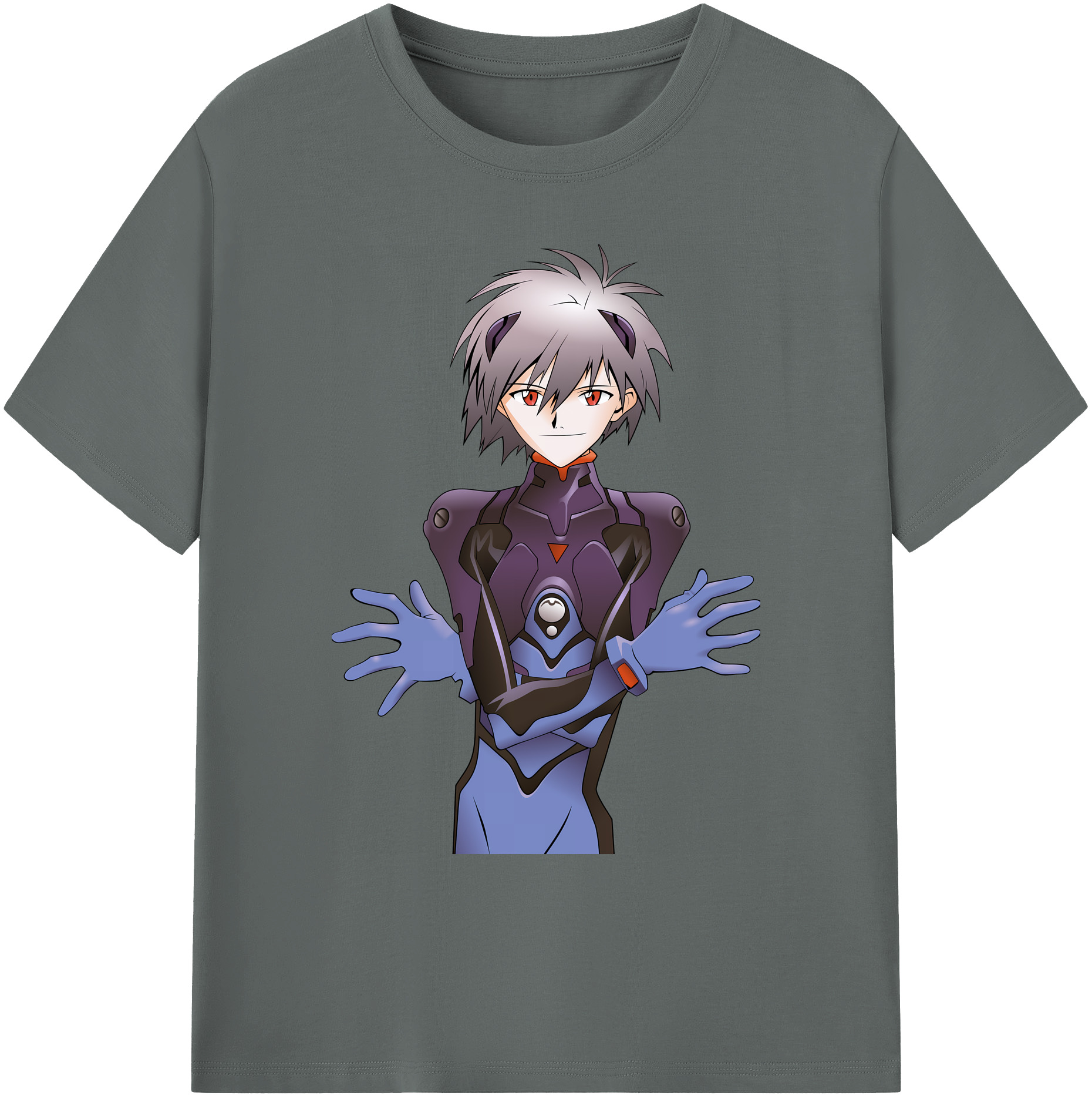 （画像用） EVA 新世紀エヴァンゲリオン 綿100％ メンズ半袖Tシャツ｜肌触りやわらか＆通気性